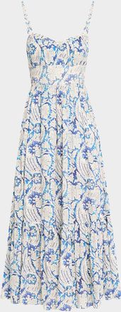 Ulla Johnson Nadine Sweetheart Cami Midi Dress