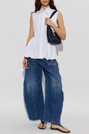 Sportmax Certosa Turtleneck Top, Womens, White