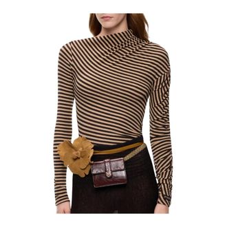 Pinko Pinko, Dames, Tops, Bruin, Maat: XS