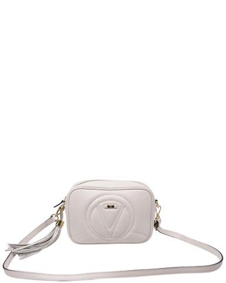 Mario Valentino Valentino By Mario Valentino White Leather Tasseled Camera Bag (Authentic Pre- Loved)