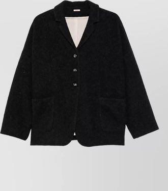 Apuntob felted virgin wool oversized coat