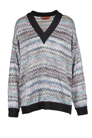 Missoni Oversized Sweater with Rhinestones - Black/Silver