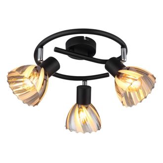 Globo Lighting Globo - Foco - Zachery - Negro - Vidrio - &Oslash; 46cm - E14 - 54315s-3
