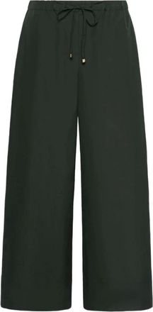 Max Mara Dames, Broeken, Groen, Maat: 2XS Katoen