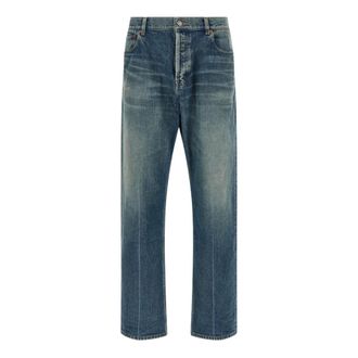 Saint Laurent Heren, Jeans, Blauw, Maat: W36 Katoen