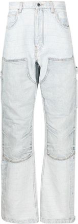 Amiri jacquard straight-leg carpenter jeans - men - Cotton - 28 - Blue