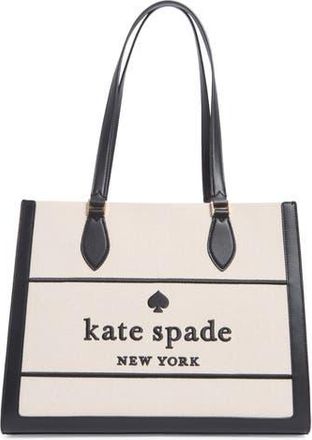 Kate Spade New York ellie large canvas tote bag in Black Multi at Nordstrom Rack