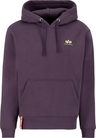 Alpha Industries Hoodie ALPHA INDUSTRIES Basic Hoodie SL, Herren, Gr. XXL, lila (plum), Obermaterial: 80% Baumwolle, 20% Polyester, regular fit, Sweatshirts Hoodie
