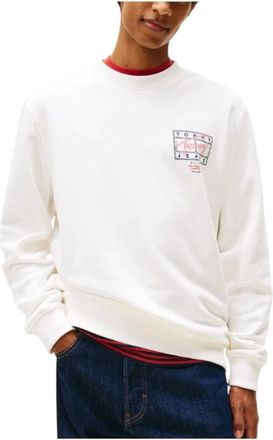 Tommy Hilfiger Heren, Sweatshirts & Hoodies, Wit, Maat: XL Katoen