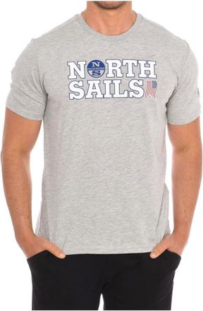 North Sails Hombre, Camisetas, Gris, Talla: L