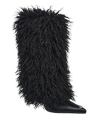 True Religion Carter Faux Fur Boot in Black at Nordstrom, Size 6