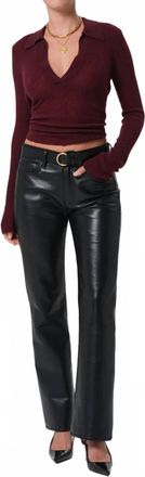 Citizens Of Humanity Genova Leather Pant In Black