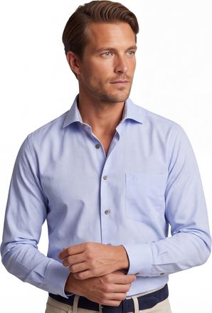 Led&ucirc;b Overhemd lichtblauw Ledub Modern fit katoen wide spread