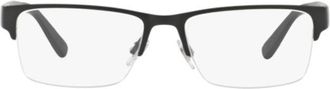 Polo Ralph Lauren PH11649038 Rectangle Semi Rim Eyeglasses - Black