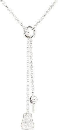 Herm&egrave;s Collana in oro bianco con diamanti anni 2000 - Argento