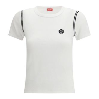 Kenzo T-shirt Ricamata Boke Flower 2.0 - - Tops - Donna - Bianco - S