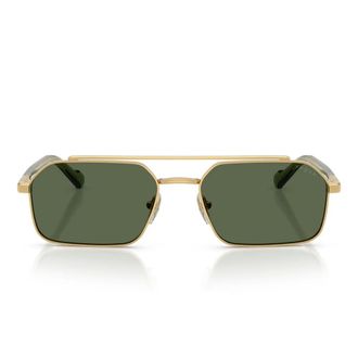 Vogue Sunglasses, unisex, Yellow, Size: 57 MM Double-bridge Metal Sunglasses