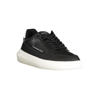 Calvin Klein Black Polyurethane Men Mens Sneaker