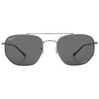 Ray-Ban Grey Chromance Irregular Unisex Sunglasses RB3707 004/K8 57