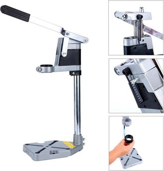Trade Shop Trade Shop - Supporto A Colonna Per Trapano Officina Professionale Regolabile Acciaio 43 Mm