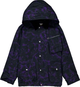 Burberry Vine Rose Print Long Sleeve Jacket, Size X-Large