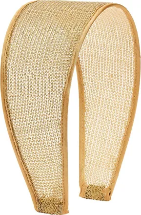 Tasha Wide Metallic Mesh Headband in Gold at Nordstrom