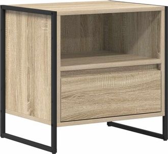 vidaXL Bedside Table Sonoma 50 x 39.5 x 50 cm Engineered Wood vidaXL