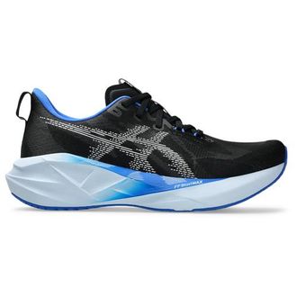 Asics Mens ASICS Novablast 5 - Running Shoes Black/White/Blue Size 10.0