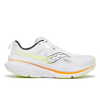 Saucony Mens Guide 18 Sneaker, White/Peel, 10 UK
