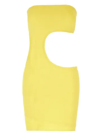 Frankies Bikinis Uitgesneden mini-jurk - Geel