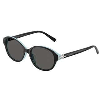Tiffany & Co. Ronde Zonnebril - Dames - Zonnebrillen - Zwart - 54 MM - Accessoires