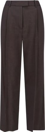 Low Classic pleated trousers - Brown
