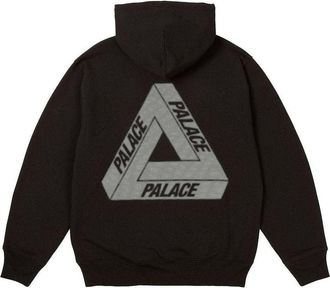Palace Bit Grippy Tri-Ferg Hoodie Black P26CS056