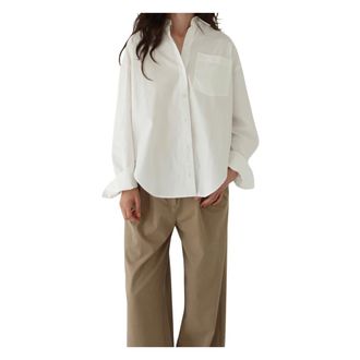 Designers Remix Collection Mujer, Blusas y Camisas, Beige, Talla: M