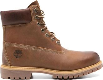 Timberland Premium 6-Inch Veterdichte Laars - Heren - Veterlaarzen - Bruin - 41 1/2 EU - Leer - Schoenen