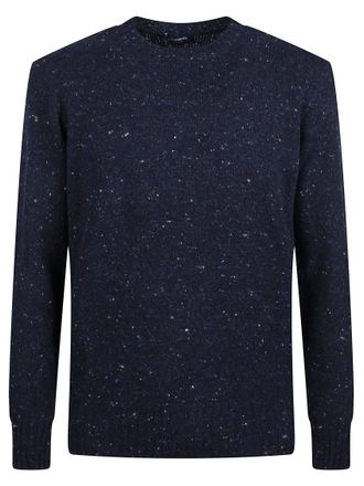 Drumohr Navy Blue Round-Neck Sweater