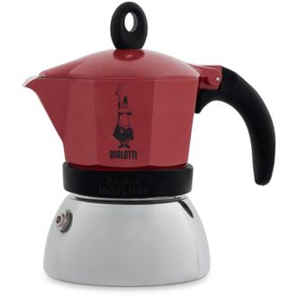 Bialetti Caffettiera Moka Induction Rossa - 4 Tazze - Bialetti