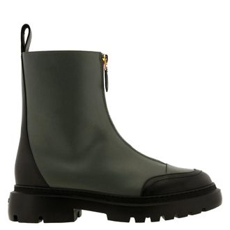 Bally Giuli Leather Zipped Ankle Boots, Brand Size 38 ( US Size 7.5 )