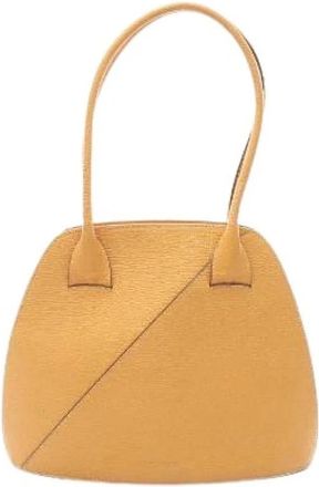 Loewe Pre-owned Leather Tote Bag - Dames - Vintage Handtas - Geel - ONE Size - Leer - Vintage