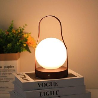 OEM L&aacute;mpara De Mesa Port&aacute;til, Regulable, Inal&aacute;mbrica, Recargable, Con Control T&aacute;ctil, Luz Nocturna Con 3 Niveles De Intensidad
