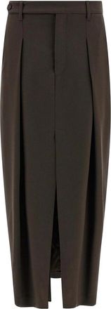 Brunello Cucinelli Sartorial Curved Skirt