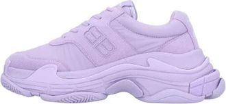 Balenciaga Leather sneakers - Dames - Sneakers - Paars - 36 EU - Leer - Schoenen