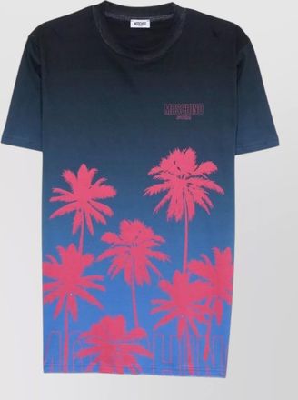 Moschino crew neck shirt short sleeves ombre graphic