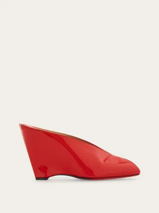 Ferragamo Women Peep toe mule Red Size 5.5