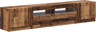 vidaXL Cabinet De Tv Led De 5 Piezas Madera Envejecida Vidaxl