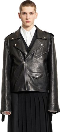 Ann Demeulemeester Arvid Perfecto in Vintage Lux Grained Leather