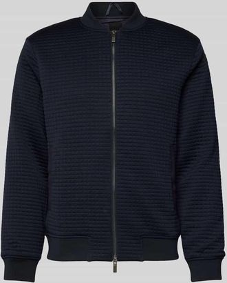 A|X Armani Exchange Blouson mit Strukturmuster in Marine, Gr&ouml;&szlig;e XL