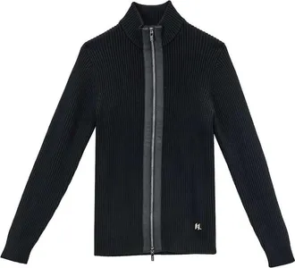 Karl Lagerfeld Ribbed zip sweater