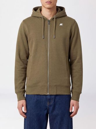 K-Way Felpa con cappuccio Anthony in cotone con chiusura a zip