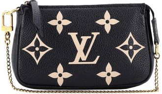 Louis Vuitton Pochette Accessoires Bicolor Monogram Empreinte Giant Mini (Authentic Pre-Loved)